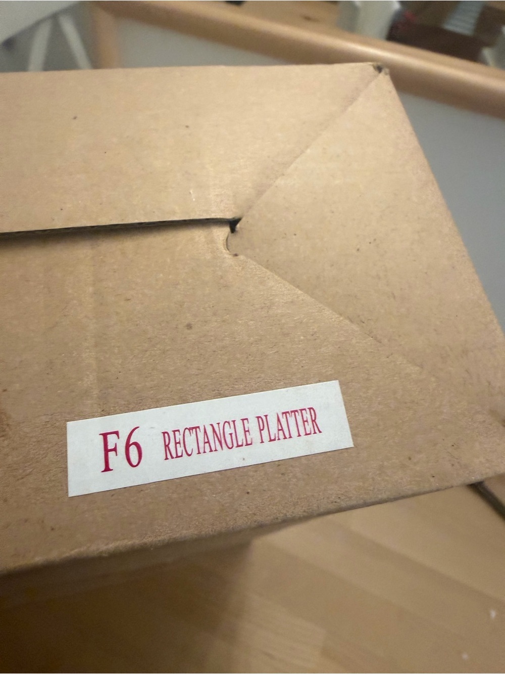 Nora Fleming F6 retired rectangle platter White Stoneware Platter